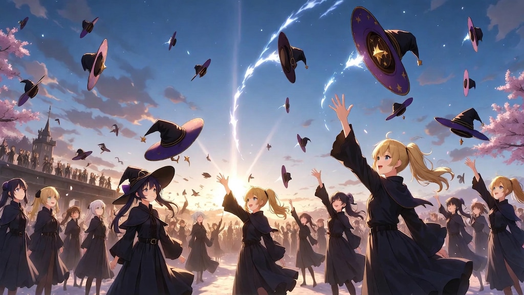 卒業式のハットトス