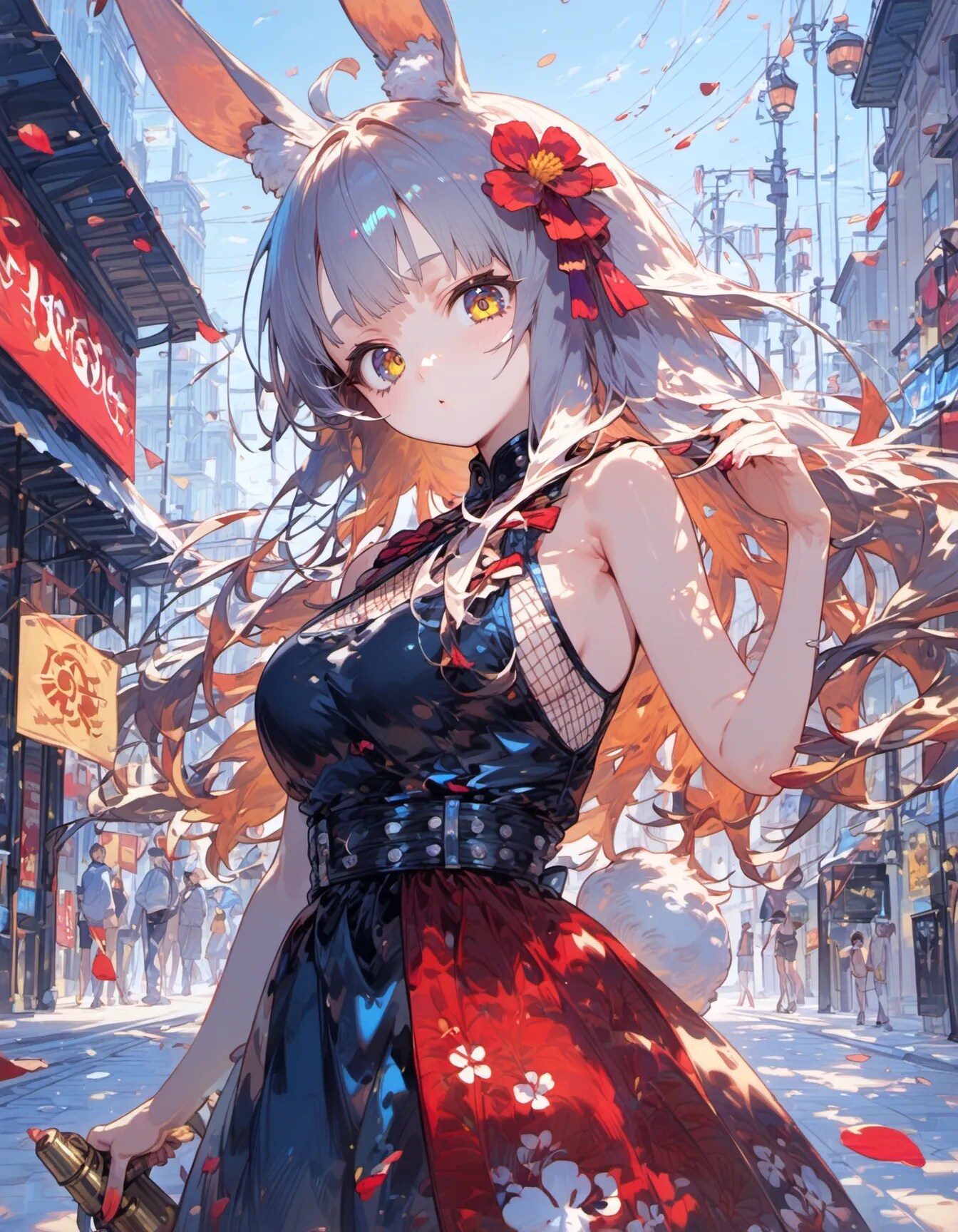 Crimson Petals Across the City