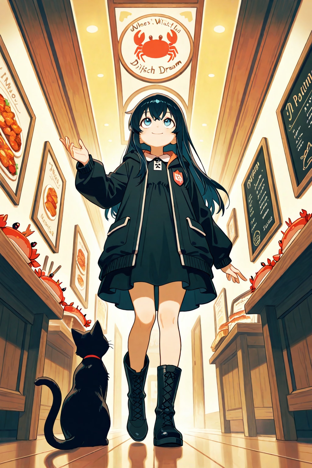 魔女と黒猫と蟹