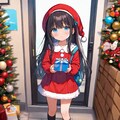 サンタクロースの小さな女の子 2枚目