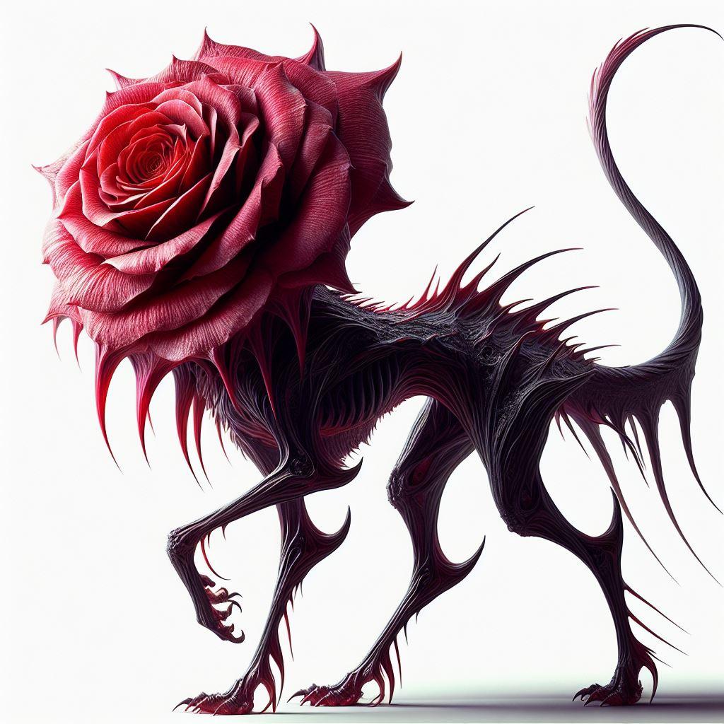 薔薇のクリーチャー🌹