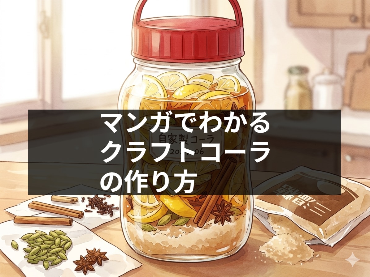 【マンガ】クラフトコーラシロップのつくりかた