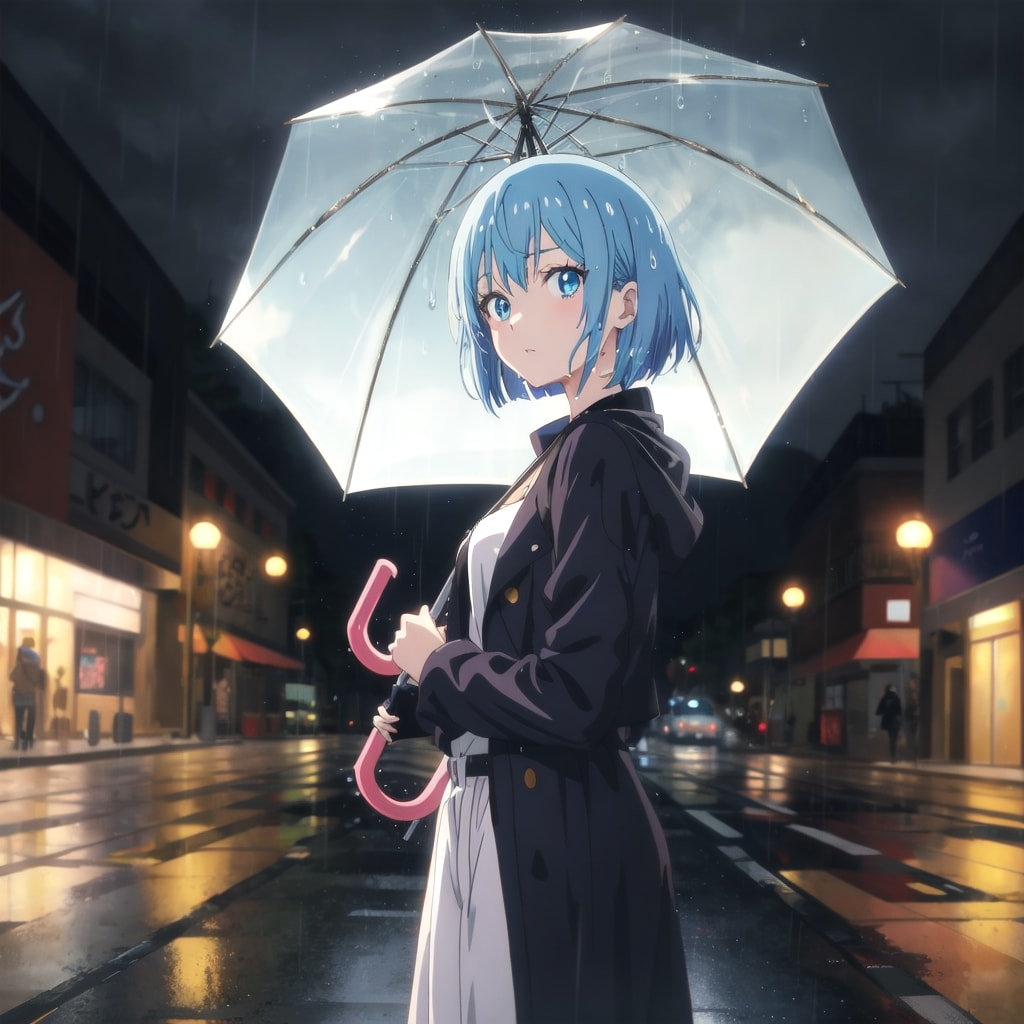 雨上がりの交差点