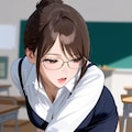 眼鏡女性教師 5枚目