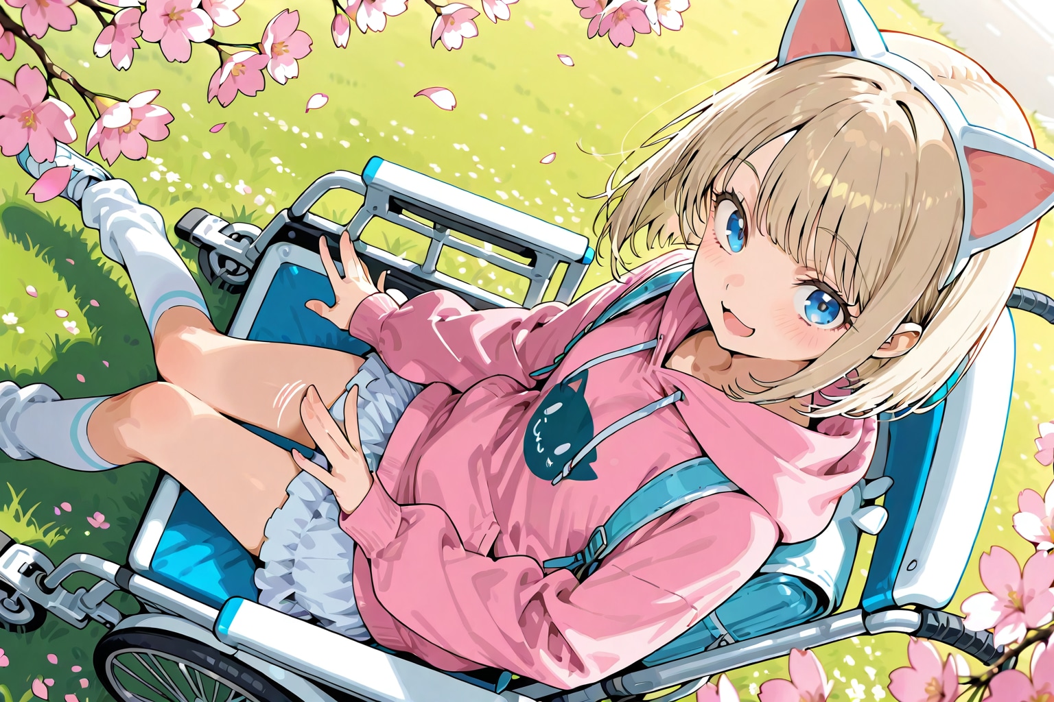 ガーリー春車椅子 | の人気AIイラスト・グラビア