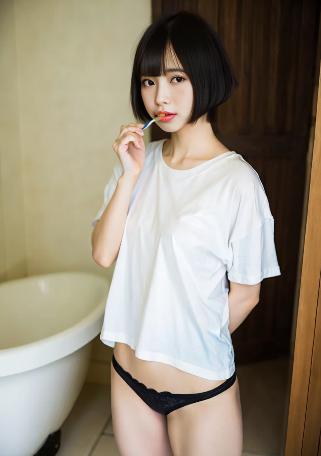 【7枚】黒髪ボブちゃん サンデーモーニング5