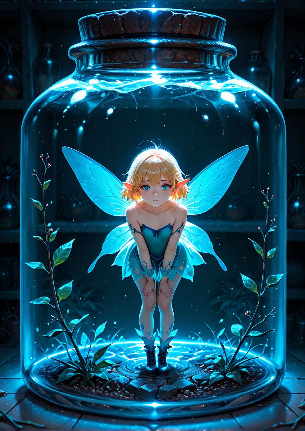 瓶詰めの妖精と、夜の魔法