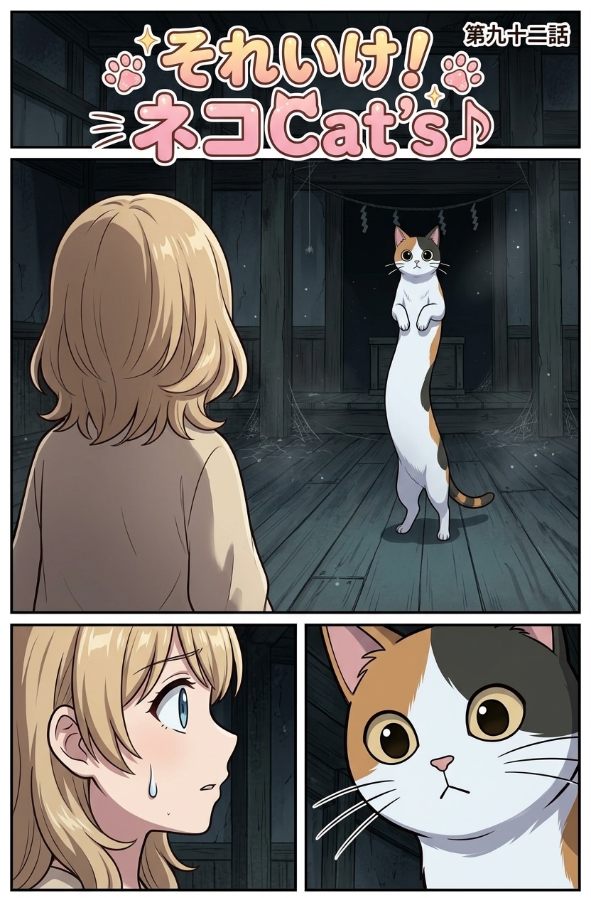 【92話】それいけ！ネコCat's♪(４コマ漫画じゃない) | の人気AIイラスト・グラビア