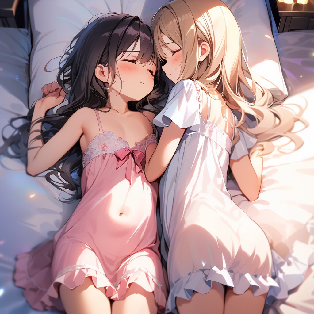 仲良くおやすみ