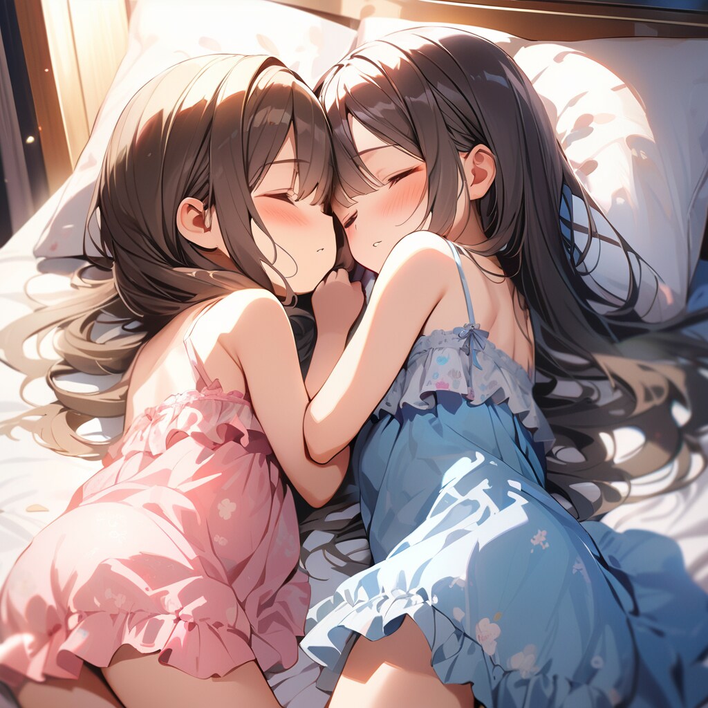 仲良くおやすみ