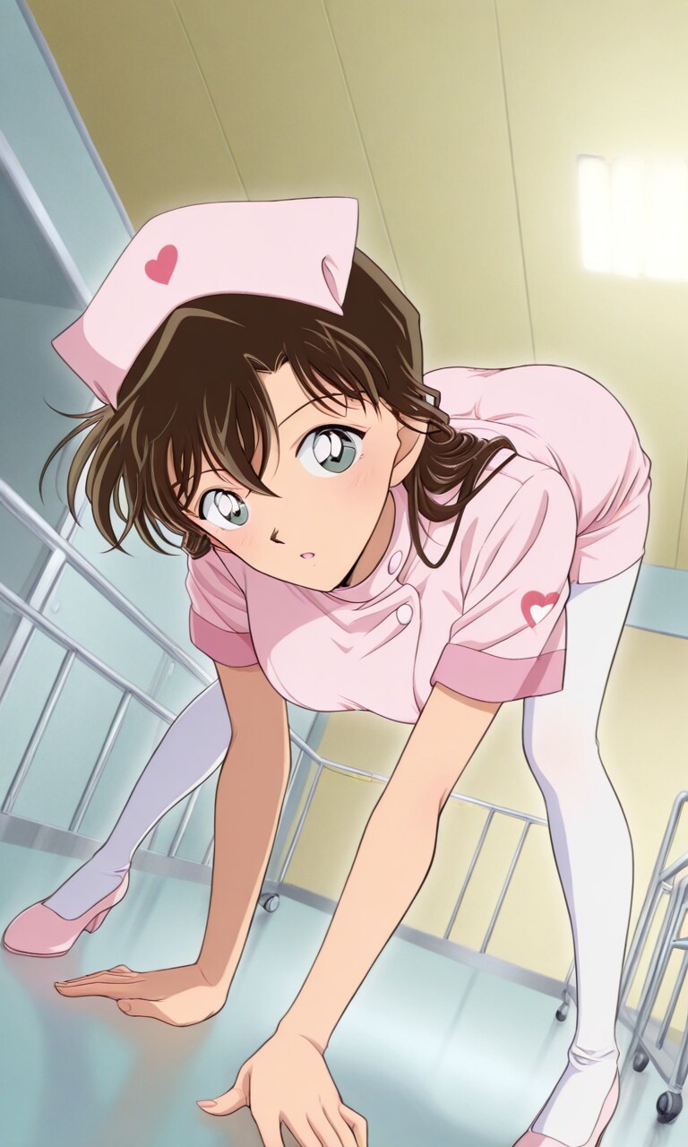 毛利蘭にしか見えないナースの彼女