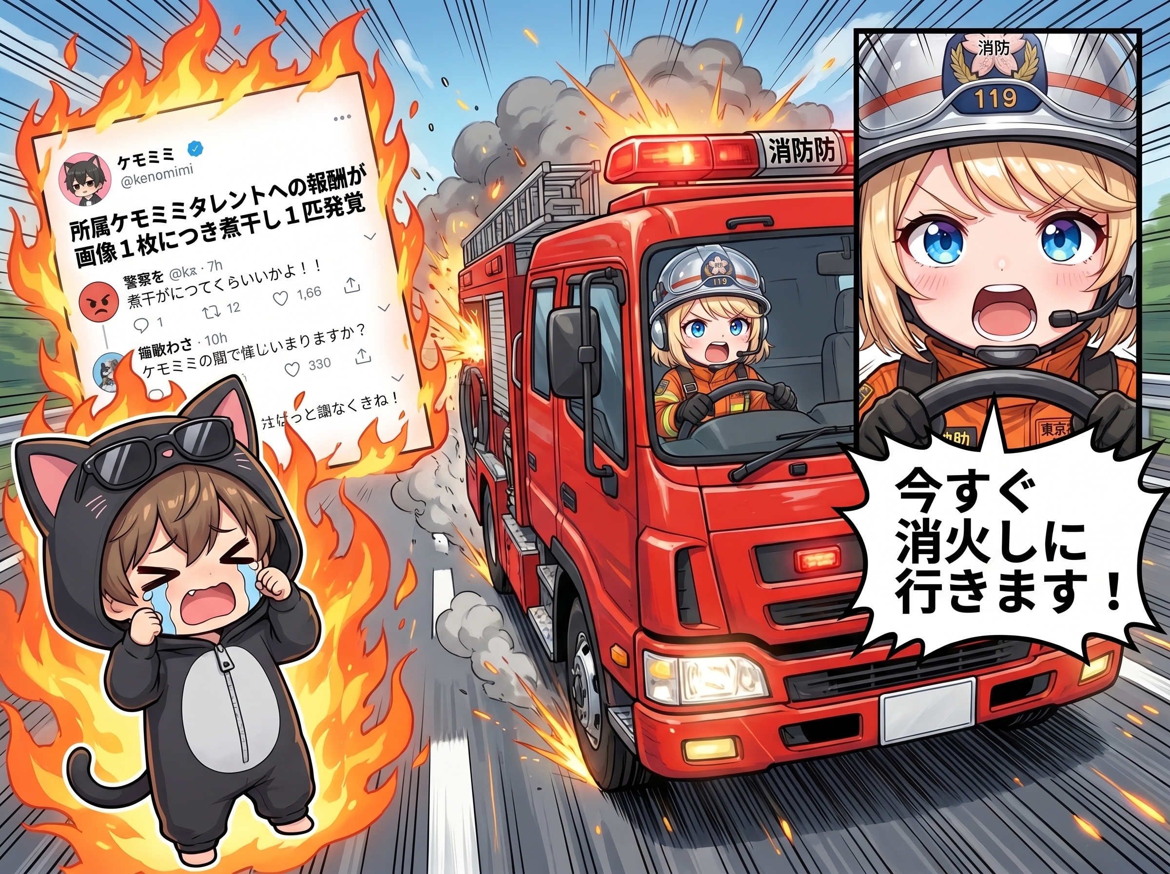 ４月２３日は消防車の日 | の人気AIイラスト・グラビア