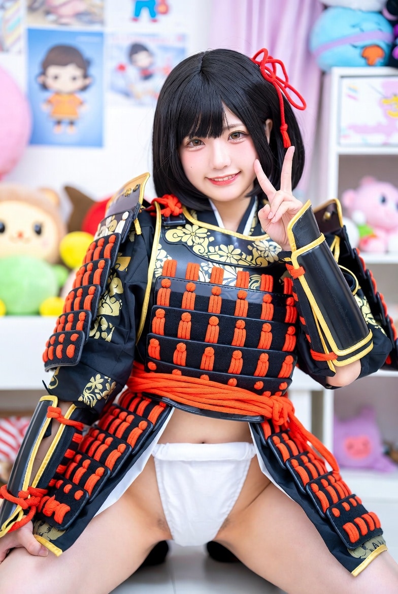 甲冑の下は褌だよね(σ•̀ᴗ•́)σ