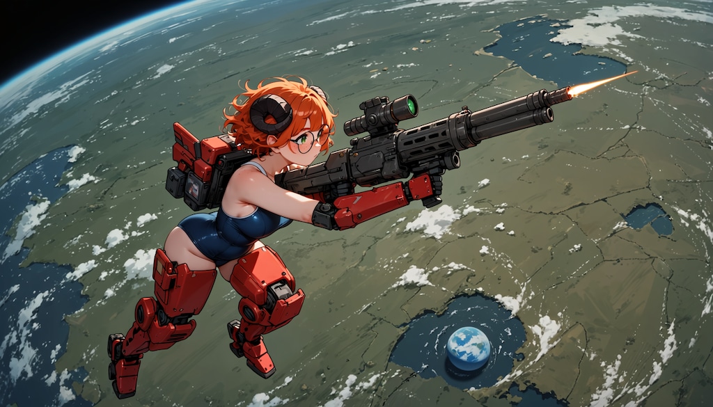スク水マシンガンメカ娘