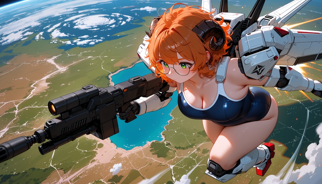 スク水マシンガンメカ娘