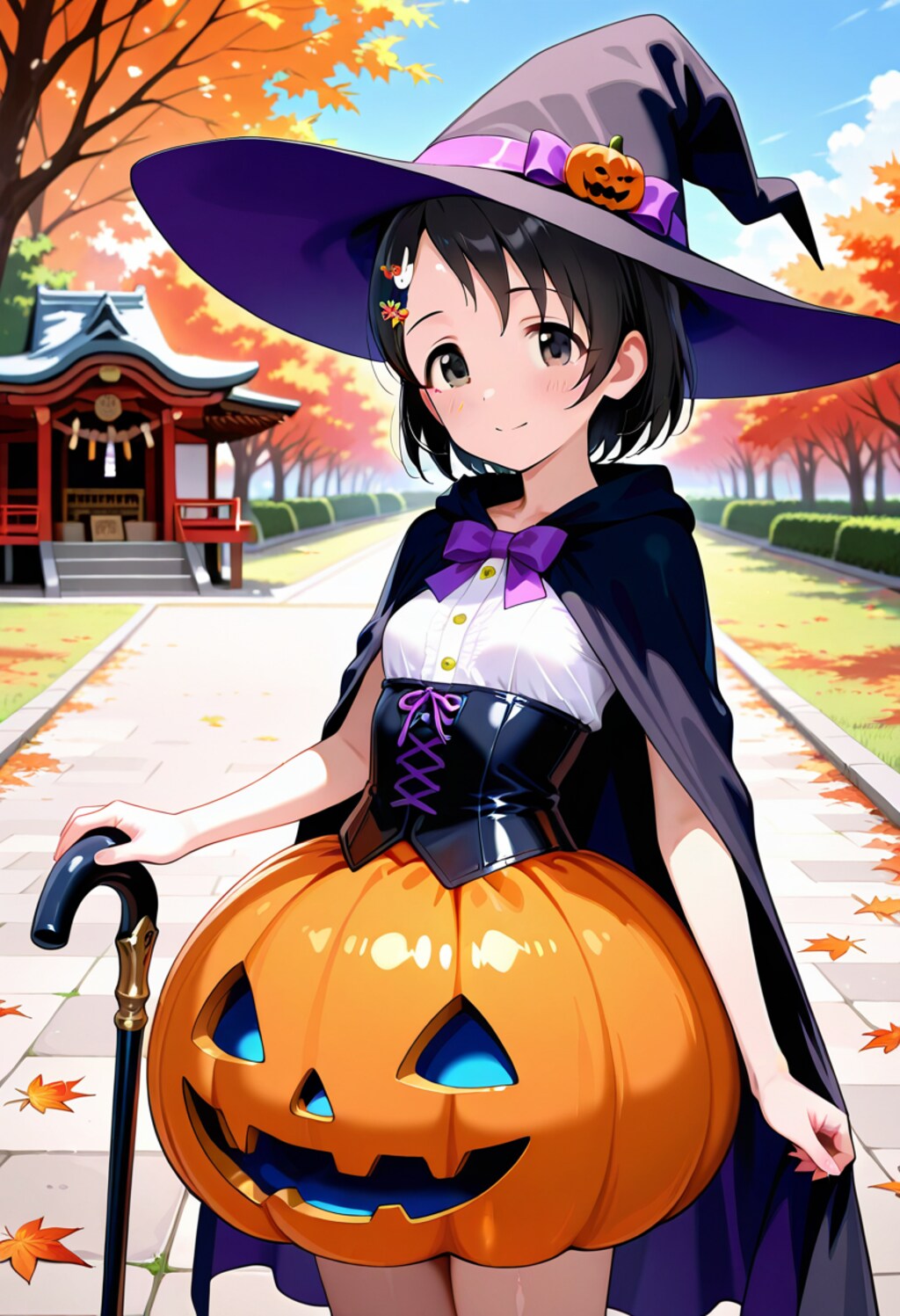 気合で仮装したのにハロウィンの場所と日時を勘違いし、全く場違いな場所にドヤ顔で現れた佐々木千枝