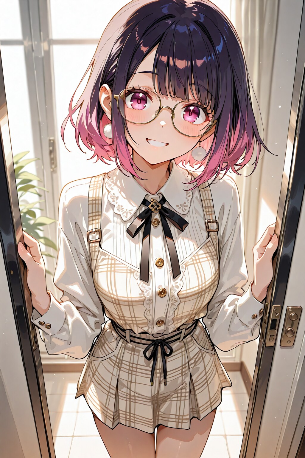 メガネ美少女