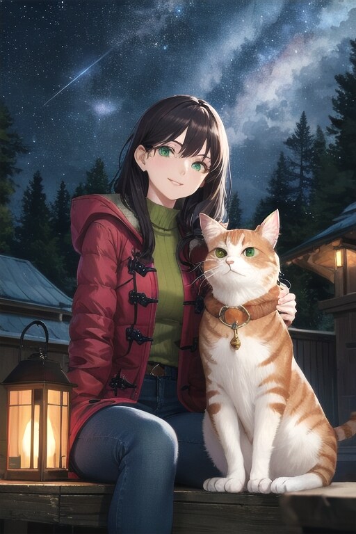 猫好きな彼女 | の人気AIイラスト・グラビア