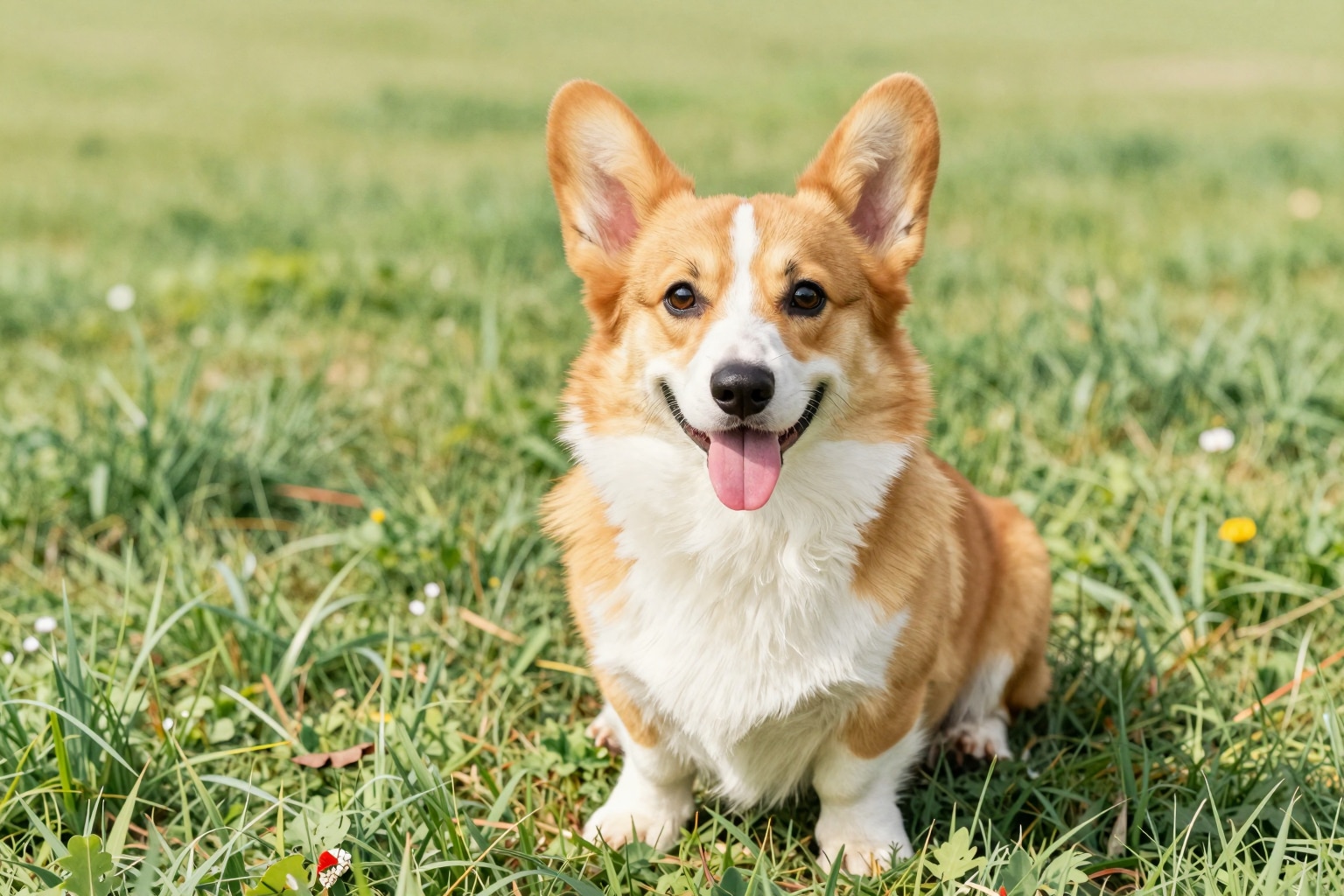 散歩途中のコーギー | の人気AIイラスト・グラビア