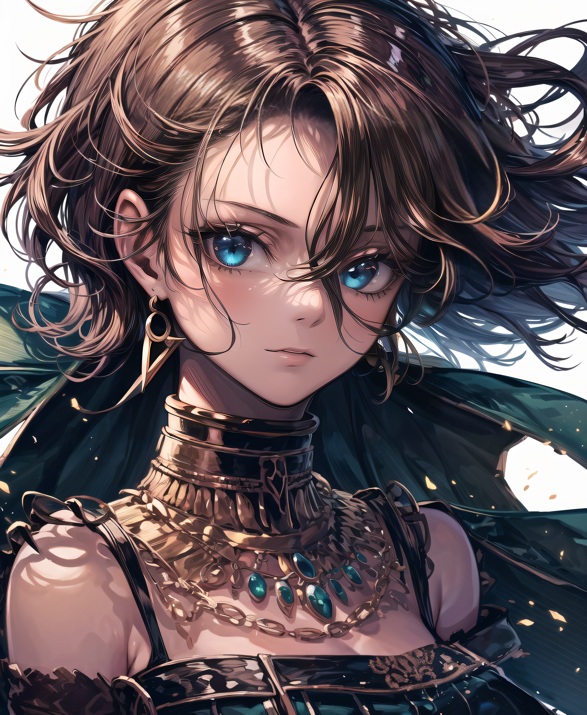 褐色ドレス