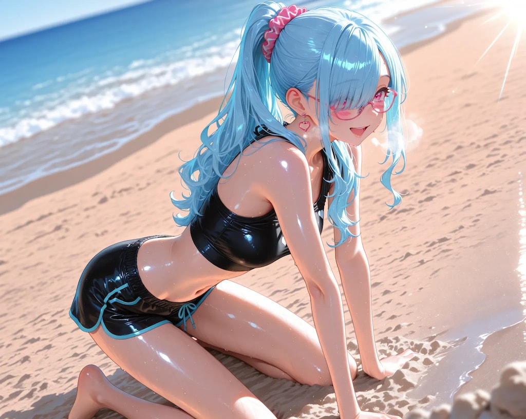 ジョギングat beach