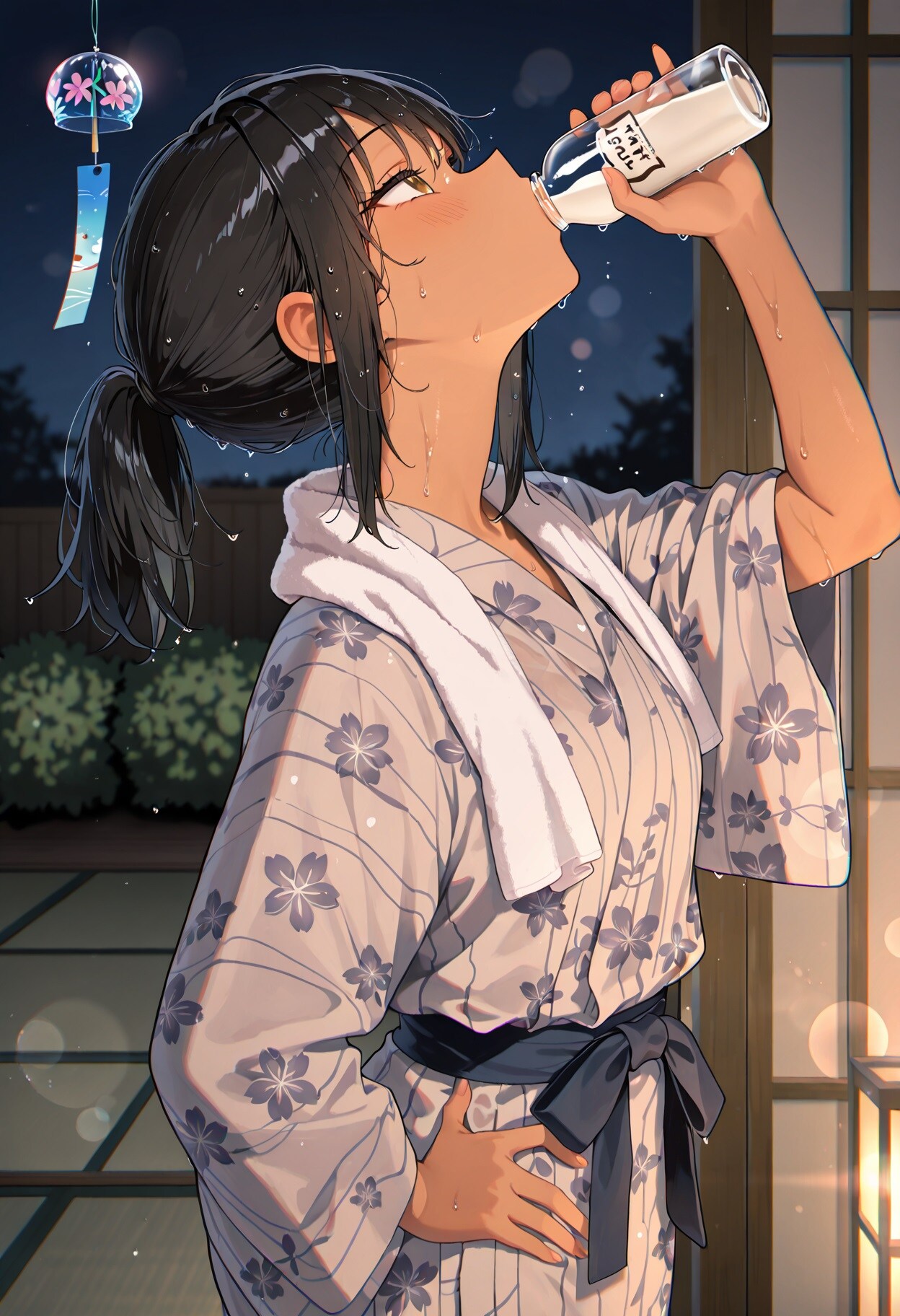 お風呂上がりの一杯
