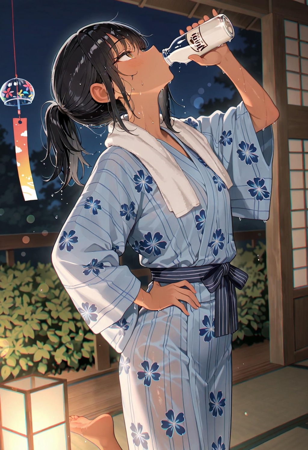 お風呂上がりの一杯
