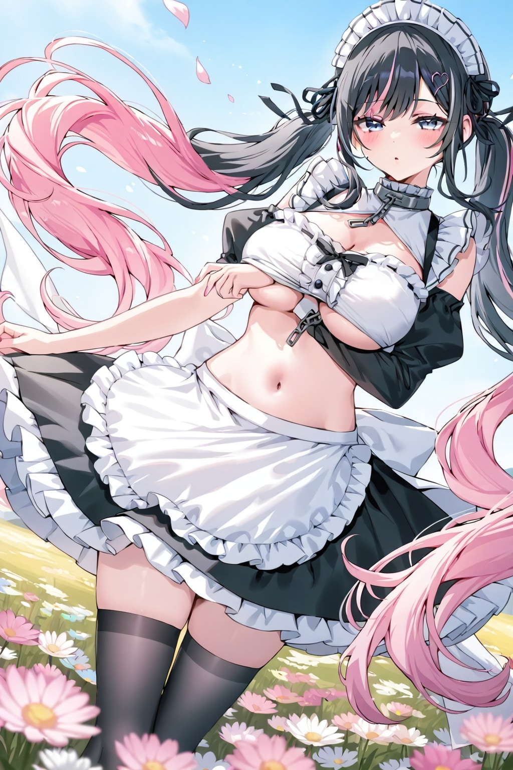 美しいブラックとピンク