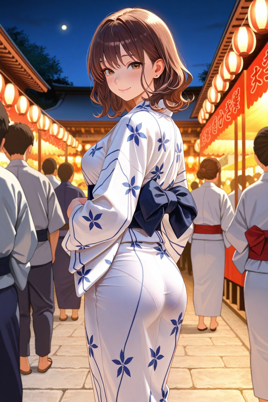 お祭りのOLさん | の人気AIイラスト・グラビア