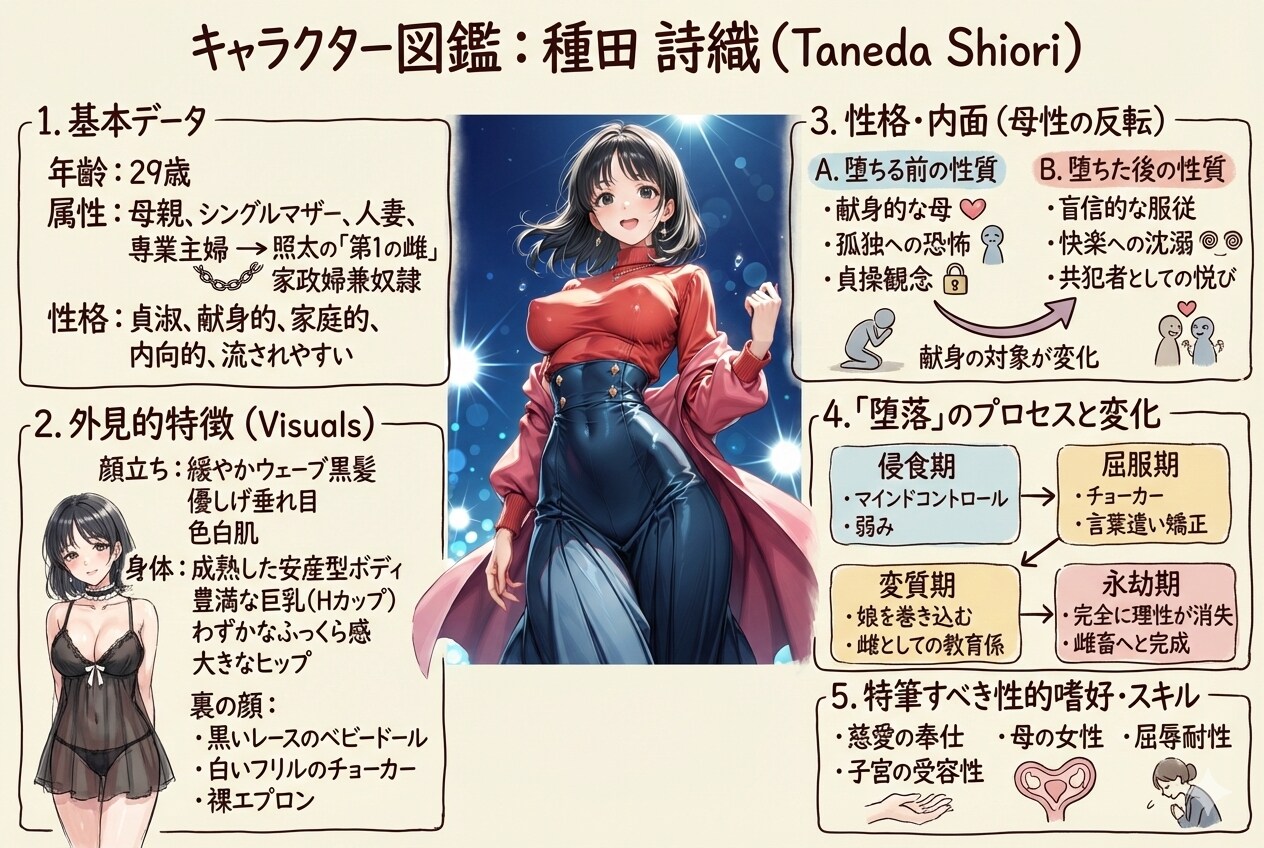 種田詩織（詩織ママン）の誕生秘話