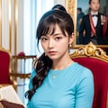 お嬢様の読書の時間 2枚目