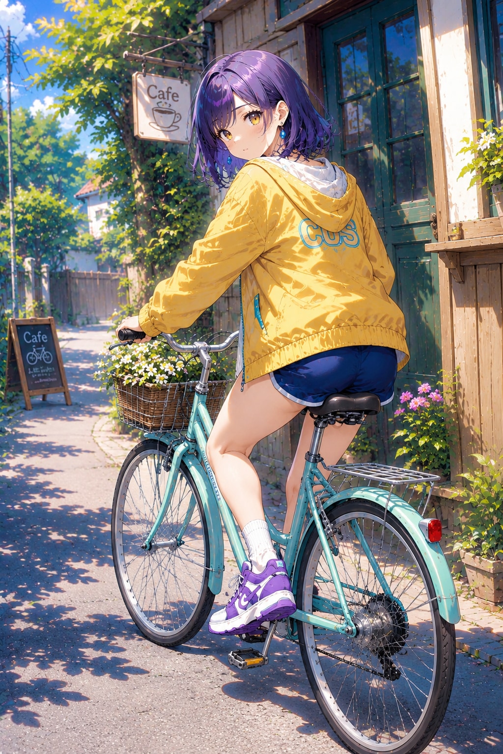 カフェと自転車