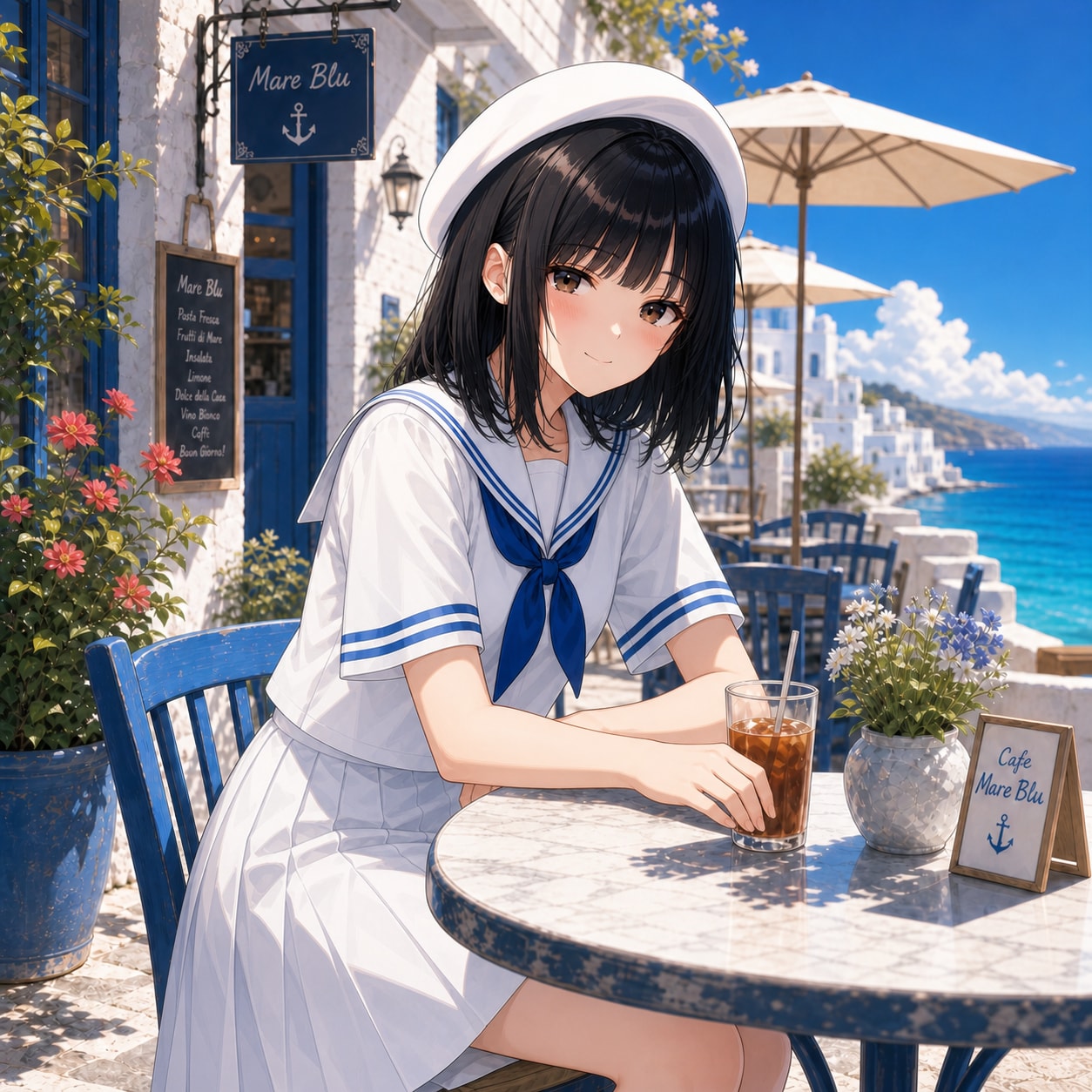 海辺の少女 | の人気AIイラスト・グラビア