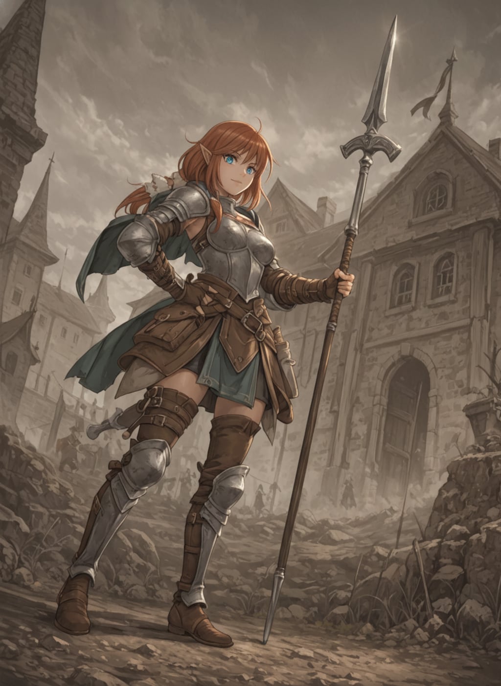 荒れた街のランサー