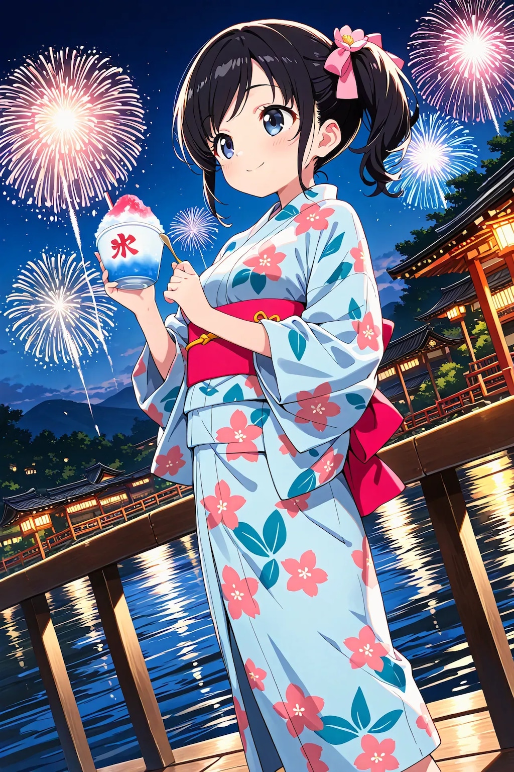 夏祭りのさやかちゃん