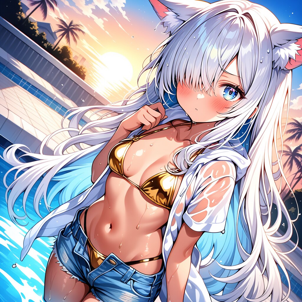 金色ビキニ狐娘・次女