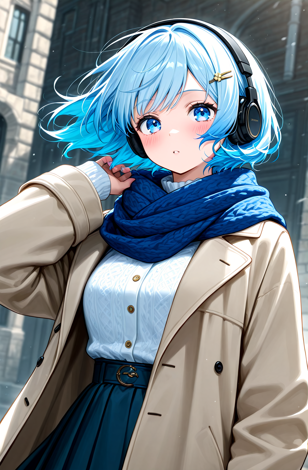 青ボブ | の人気AIイラスト・グラビア