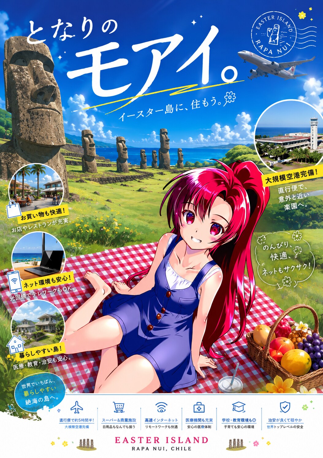 となりのモアイ | の人気AIイラスト・グラビア