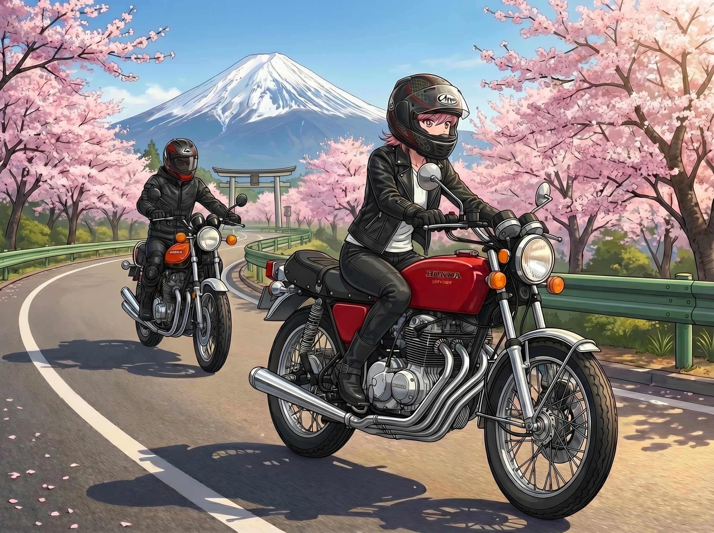 <リカちゃん>店長と従業員でつーりんぐ | の人気AIイラスト・グラビア