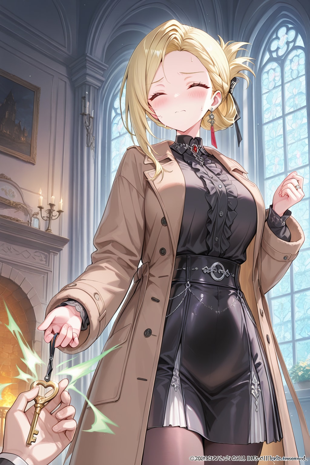 鍵から残留思念を読み取るノア・リード