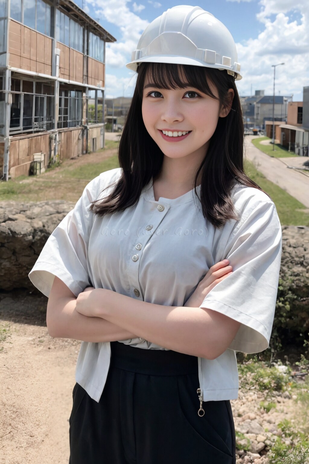 みちるさんの工事現場視察