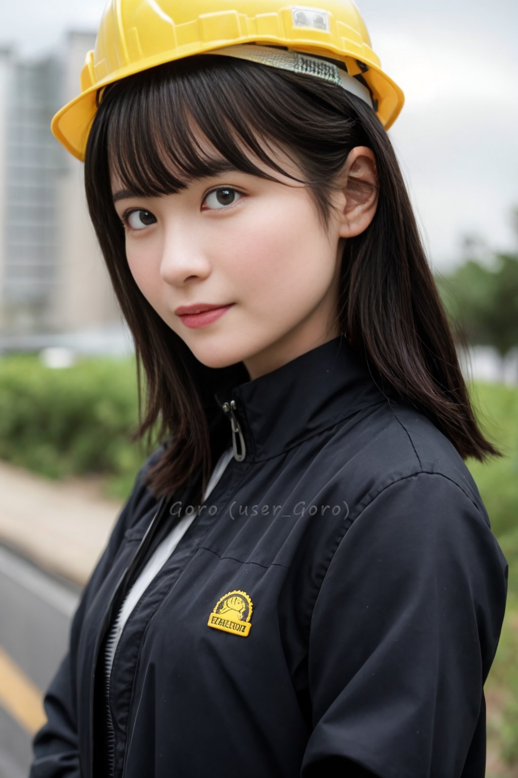 みちるさんの工事現場視察