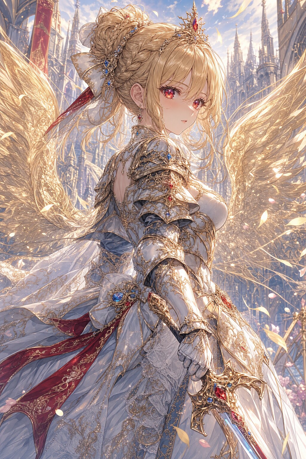 黄金の翼女神　少女期