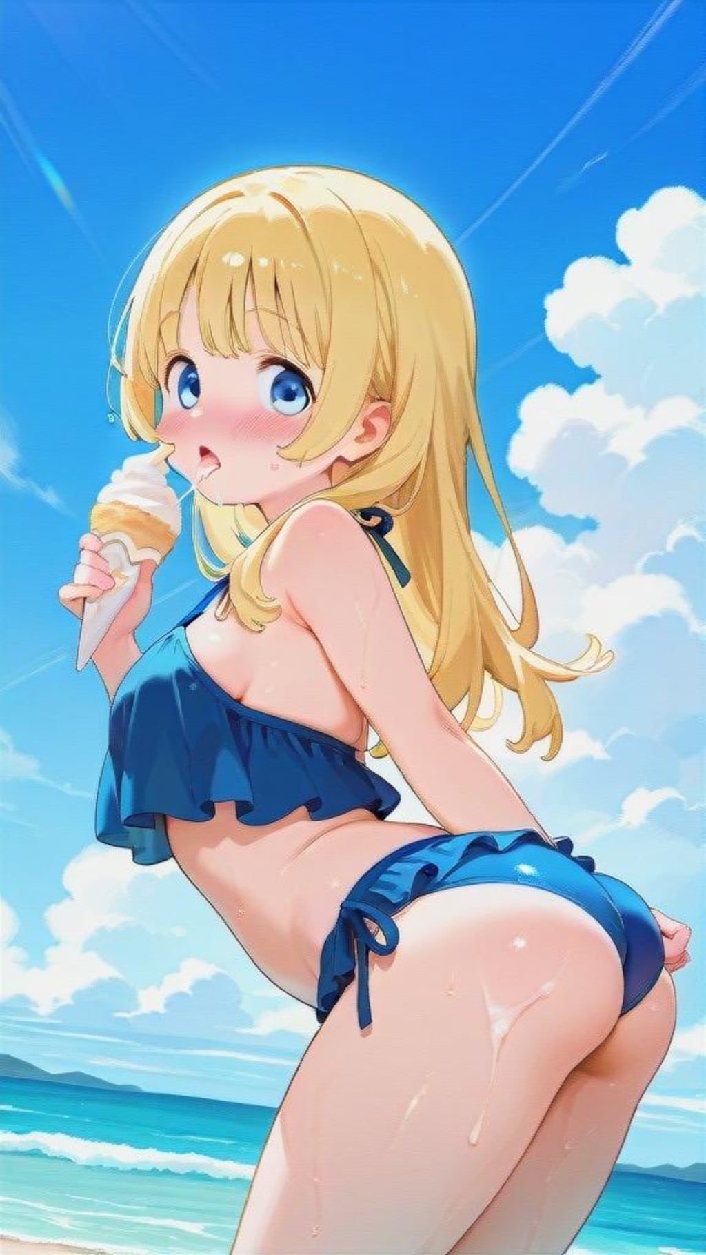 white vanilla soft-serve swirl