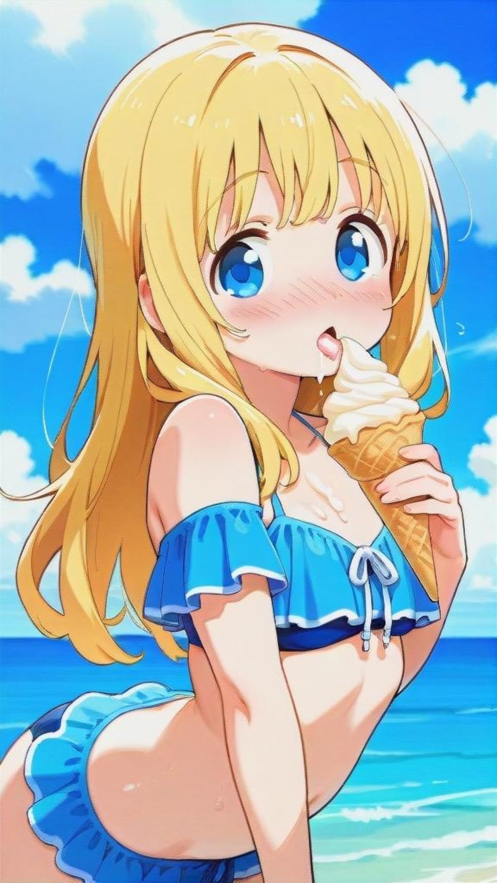 white vanilla soft-serve swirl