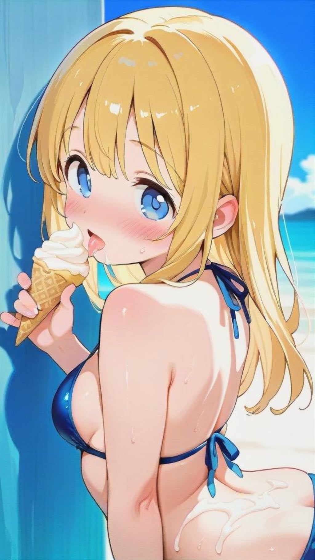 white vanilla soft-serve swirl