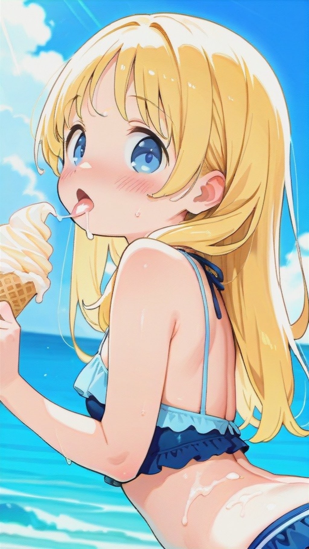 white vanilla soft-serve swirl
