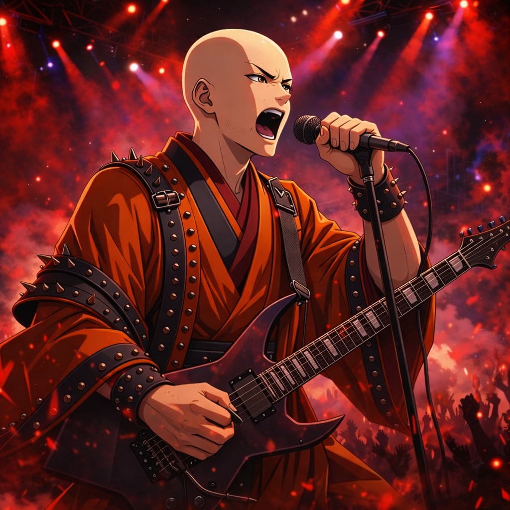 ヘヴィメタルに目覚めた湖夏の兄 | の人気AIイラスト・グラビア