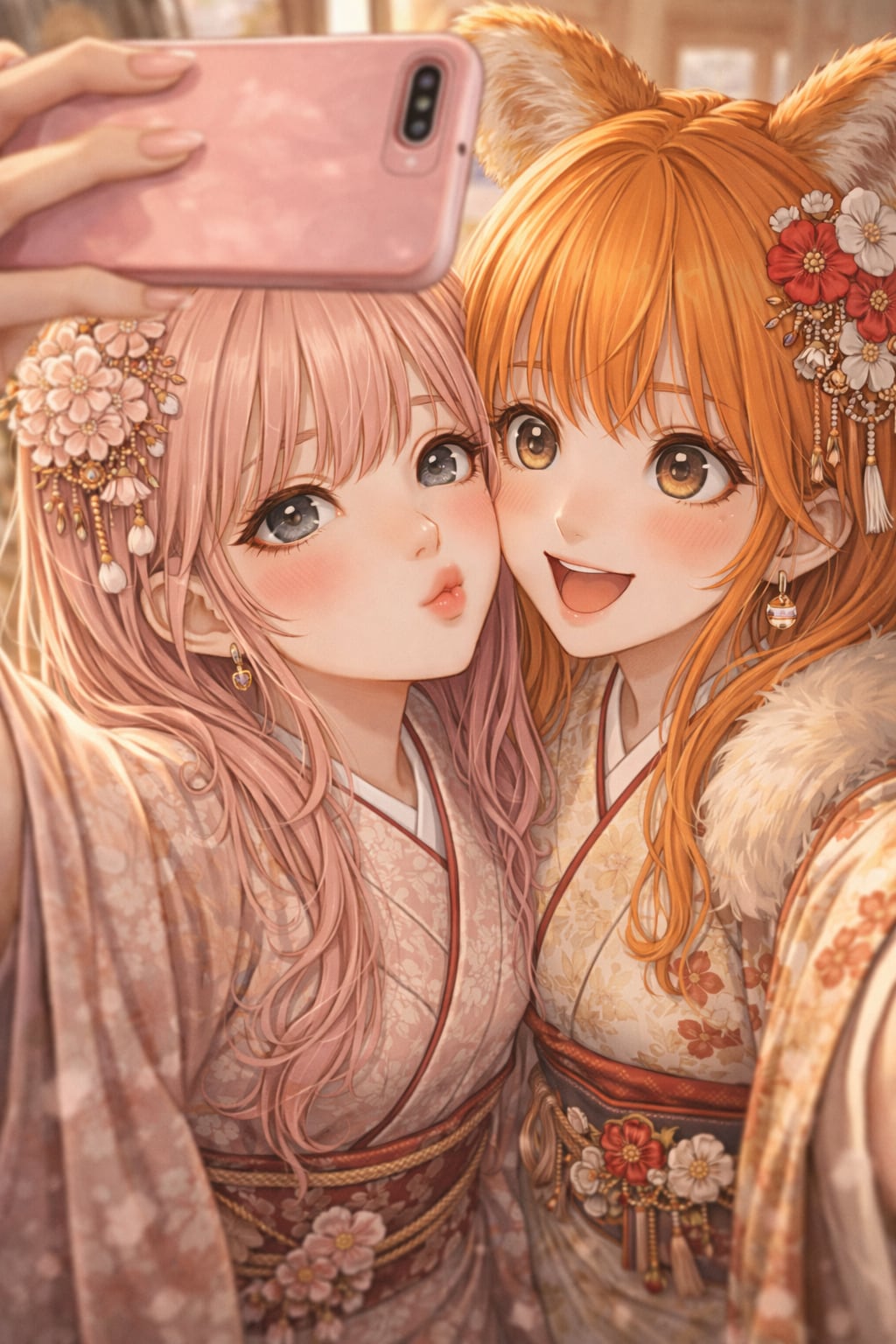 「計算されたキメ顔」と「自然な満開笑顔」