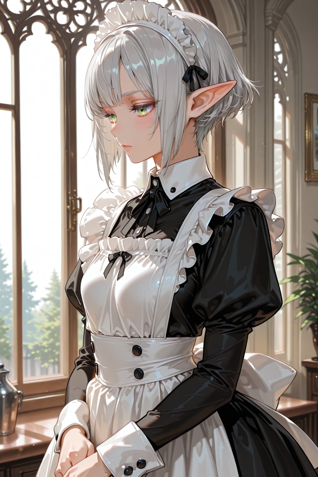 エルフメイド | の人気AIイラスト・グラビア